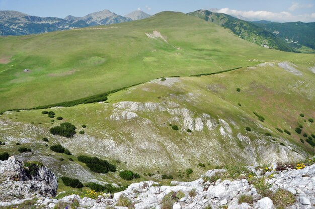 Kalkstein-Rücken Iorgovanului Klipp in Retezat Berg Rumänien
