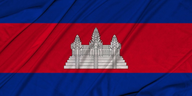 Kambodscha 3d strukturierte wehende Flagge