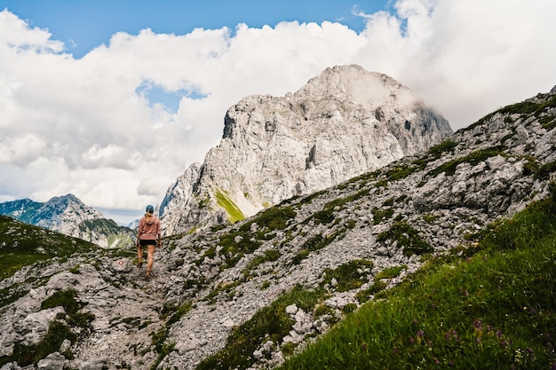 Kamnik-Sattel im Logartal Slowenien Europa Wandern in den Savinja-Alpen und dem slowenischen Berg Beliebter Ort für eine Wanderung im Triglav-Nationalpark