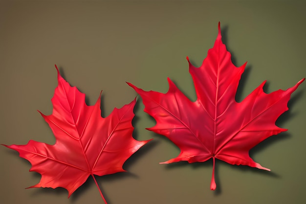 Kanadisches Ahornblatt und Flagge