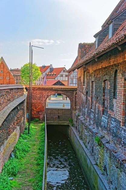 Kanal in der Ziegelei von Danzig, Polen