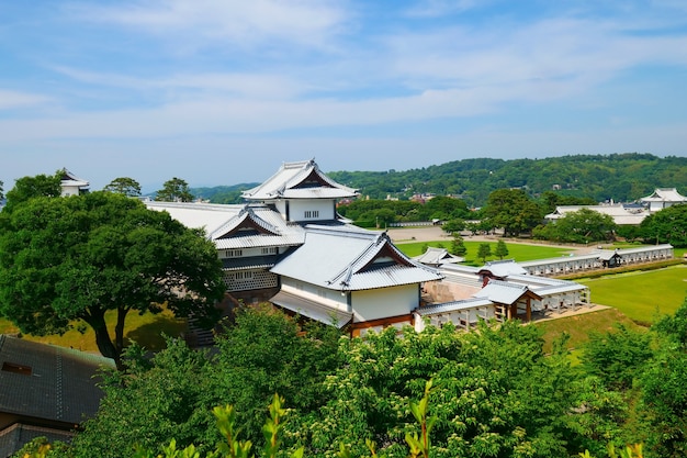 Kanazawa Castle em Kanazawa, Prefeitura de Ishikawa, Japão