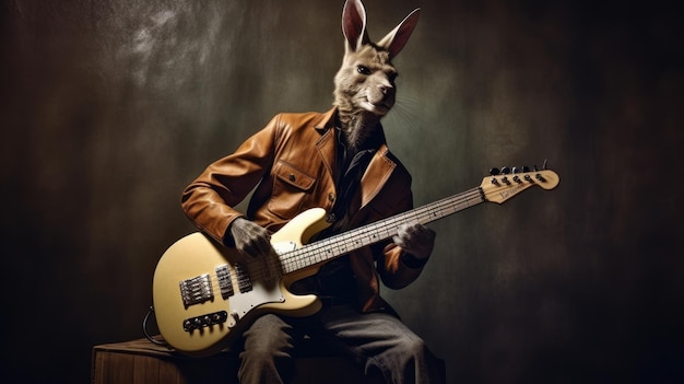 Kangaroo Rockstar no palco por Annie Leibovitz