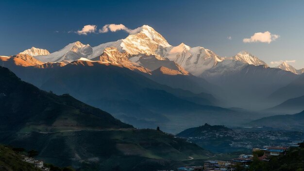 Foto kangchenjunga con vistas a gangtok