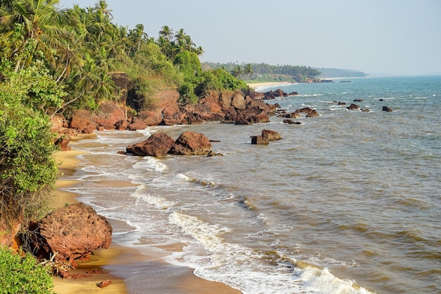 Foto kannur strände malabar küste arabische see kerala indien