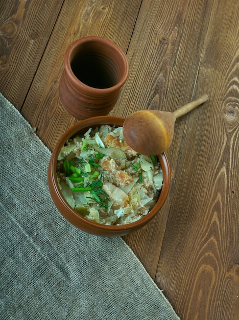 Kapsapuder de gachas de avena estonia