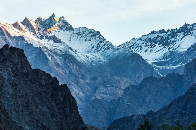 Karakorum-Gebirge, wunderschöne Landschaft, Turtuk, ein wunderschönes kleines Dorf, Leh, Ladakh, Nordindien