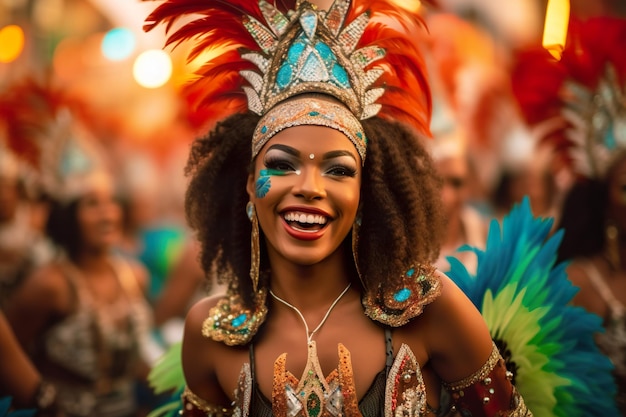 Karneval in Rio de Janeiro Brasilien Generative KI