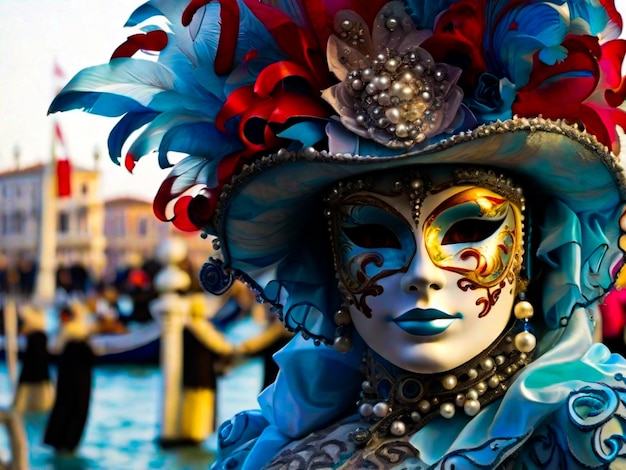 Foto karneval von venedig, italien