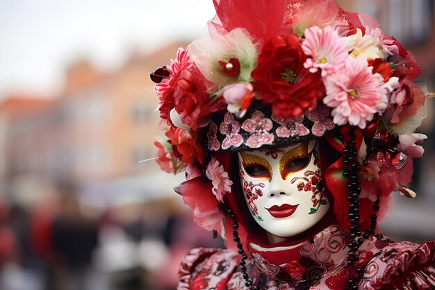 Karneval von Venedig Menschen in Masken