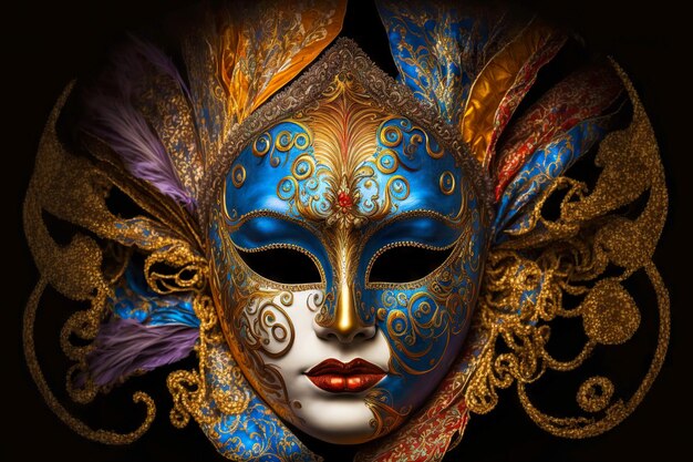Karnevalsmaske Maskerade Kostüm Venezianisches Mysterienfest
