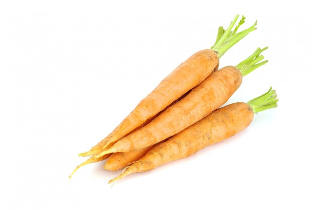 Karotten auf Weiß isoliert