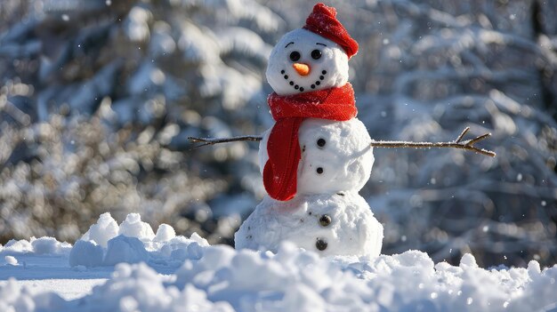 Karotten-glücklicher Schneemann