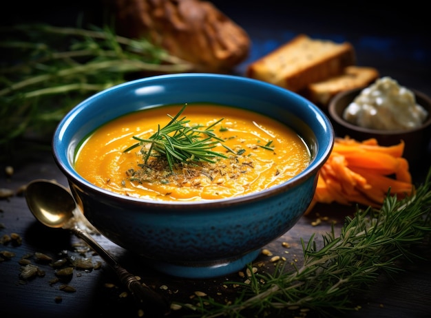 Karotten- und Kürbissuppe für den Herbst