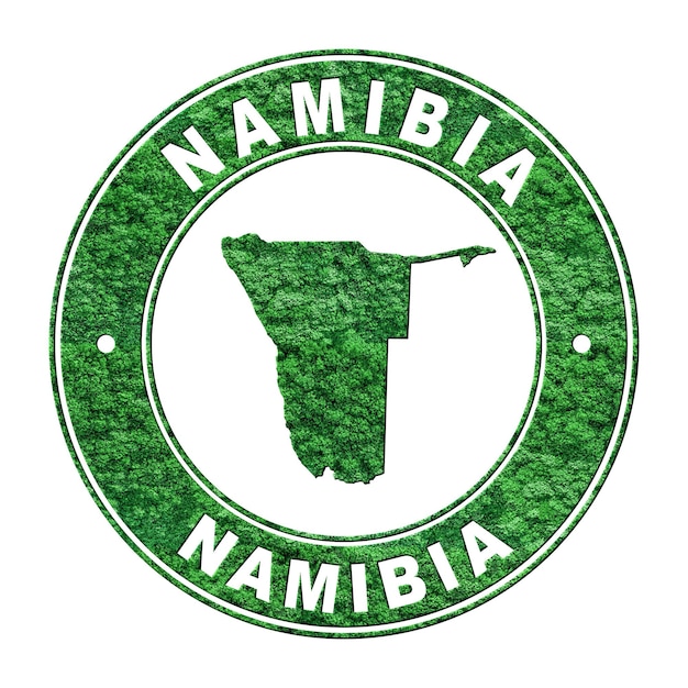 Karte des CO2-Emissionskonzepts Namibias