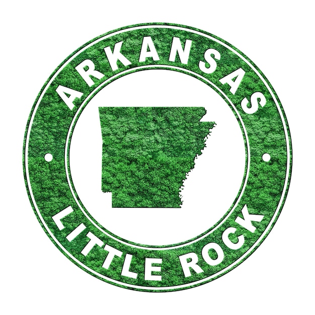 Karte des CO2-Emissionskonzepts von Arkansas