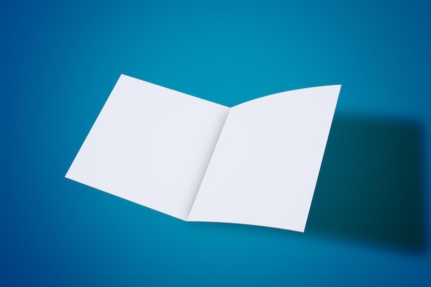 Karte, Linke Seite, Freigestellt, In, Blau, Hintergrund