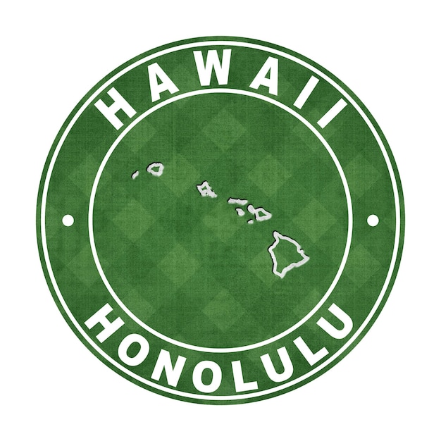 Karte von Hawaii Football Field Clipping Path
