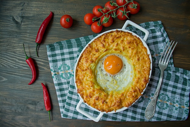 Kartoffelauflauf mit Bolognese