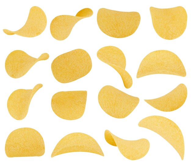 Kartoffelchips isoliert