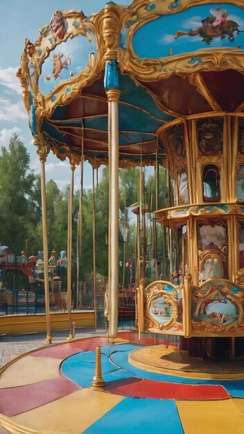 Karussellen und Attraktionen im Kinderpark Cheboksary, Russland, 1905-2024