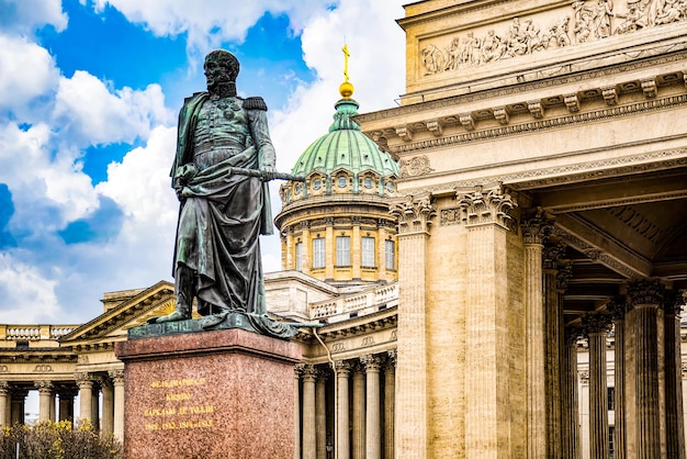 Kasaner Tempel und Denkmal für Prinz Barclay de Tolly Sankt Petersburg Russland