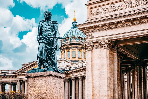 Kasaner Tempel und Denkmal für Prinz Barclay de Tolly Sankt Petersburg Russland