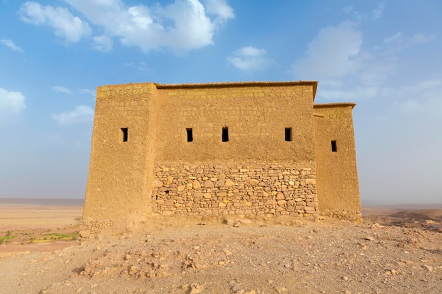 Foto kasbah medieval de ait ben haddou em marrocos