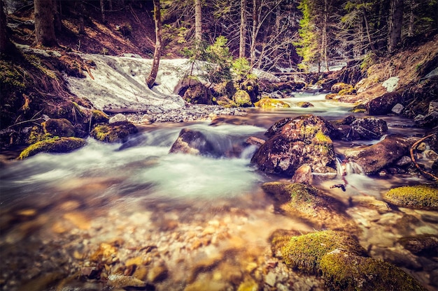 Kaskade von SibliWasserfall RottachEgern Bayern Deutschland