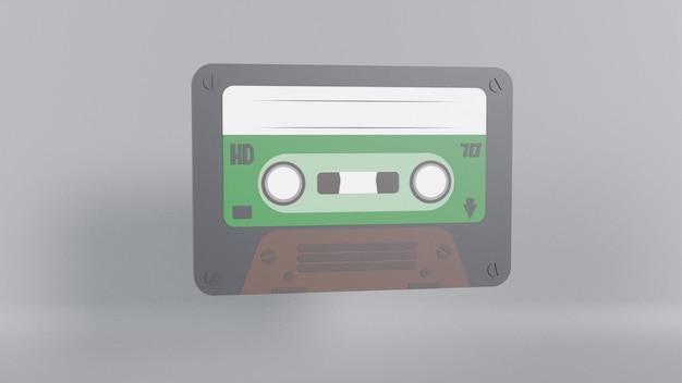 Kassette 3D-Rendering