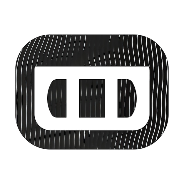 Kassette vhs-Symbol schwarz-weiße Linien Textur