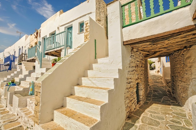 Kastro en el pueblo de Chora Folegandros