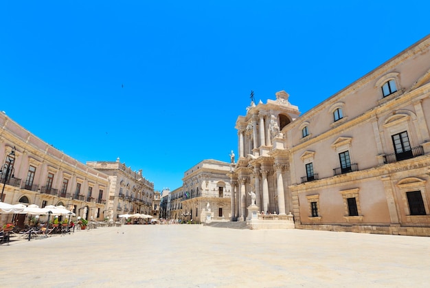 Kathedrale von Syrakus Sizilien Italien