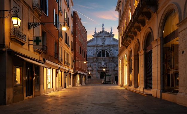 Katholische Kirche San Moise in Venedig, Italien