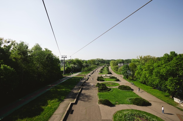 Katowice Polen 20. Mai 2023 Schlesischer Park in der Nähe des Schlesischen Zoologischen Gartens in Chorzow