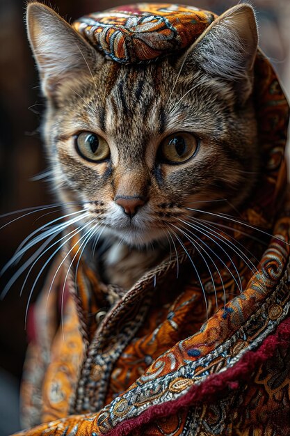 Katze als türkischer Sultan
