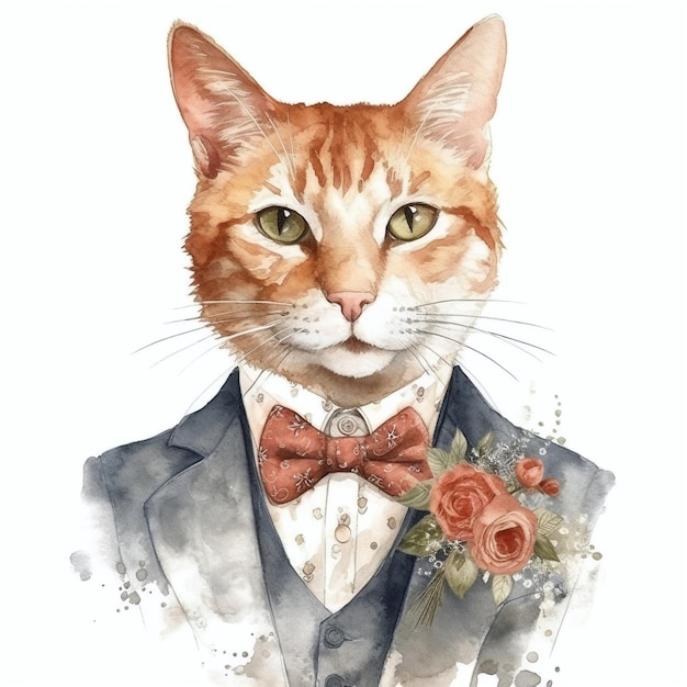 Katze Aquarell Clipart