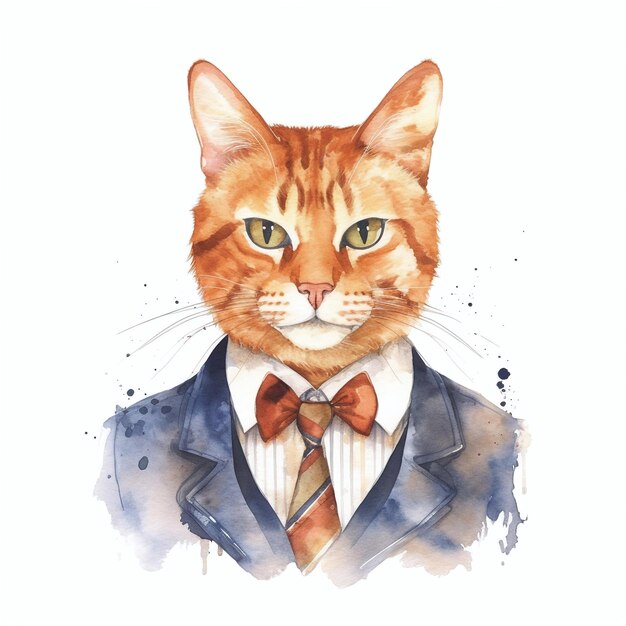 Katze Aquarell Clipart