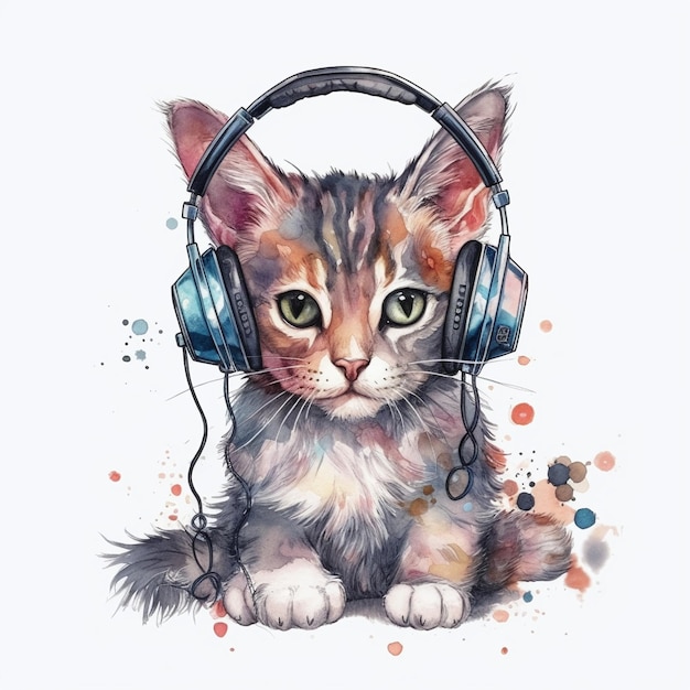 Katze Aquarell Clipart