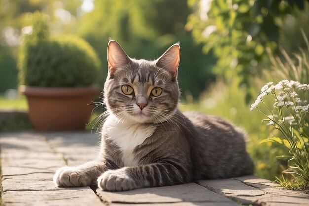 Katze im Freien