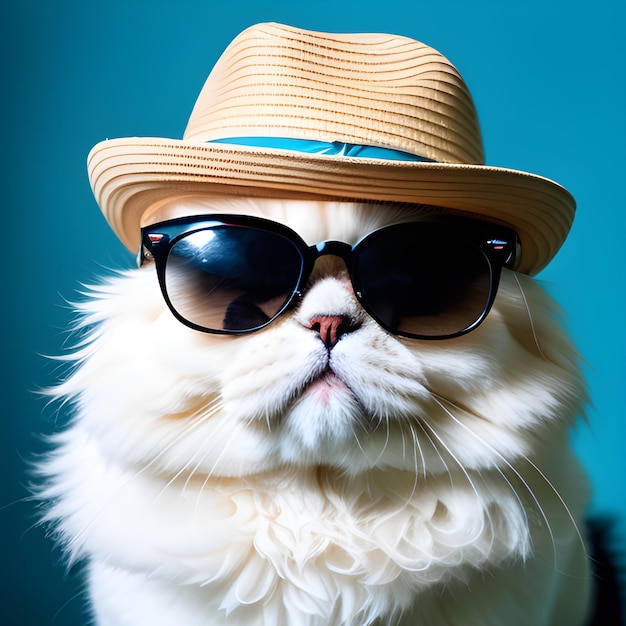 Katze mit Sonnenbrille