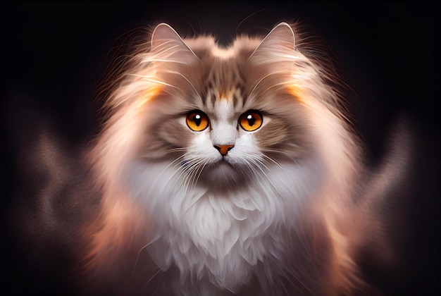 Katze schönes Porträt Generative KI
