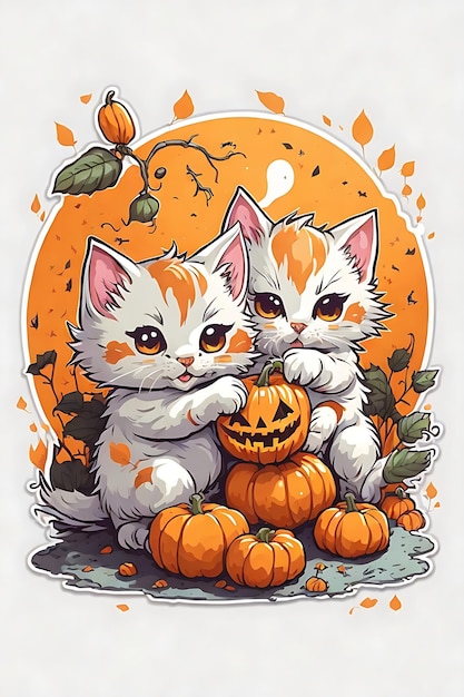 Katze und Halloween