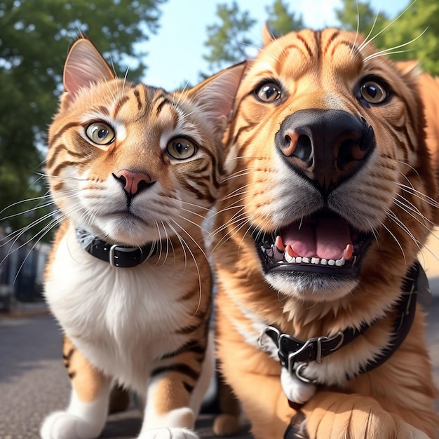 Katze und Hund