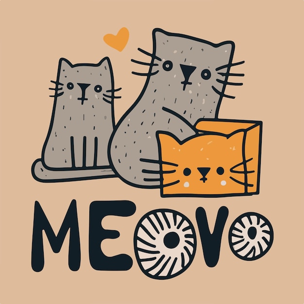 Katzen-T-Shirt-Design