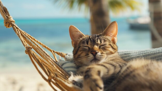 Katzenferien in einem schönen Ferienort entspannen sich katzenfreundliche Katzen chil