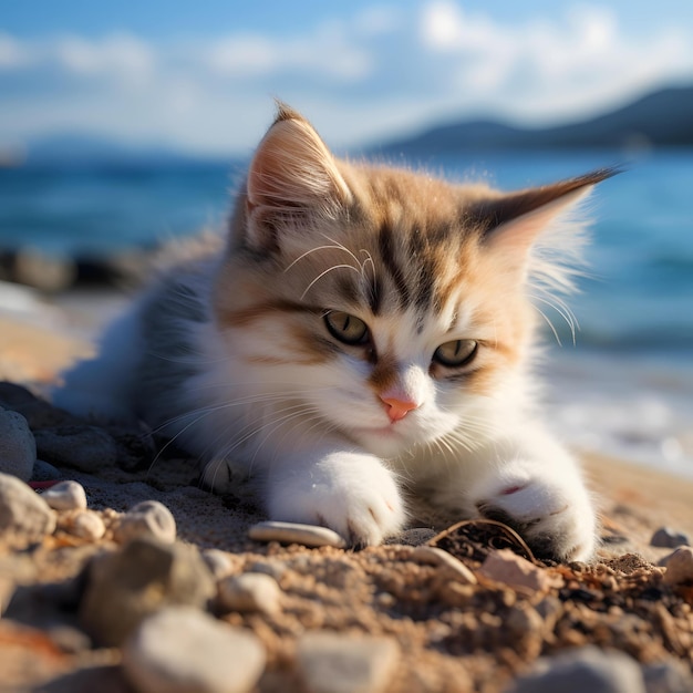 Katzenruhe am Strand