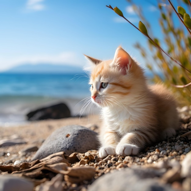 Katzenruhe am Strand