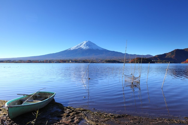 Kawaguchi-See und Fujisan