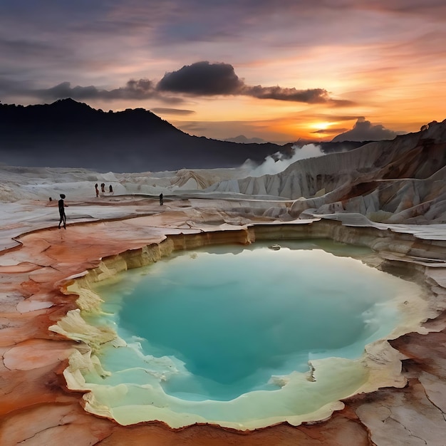 Foto kawah é o maior planeta gerado por ia